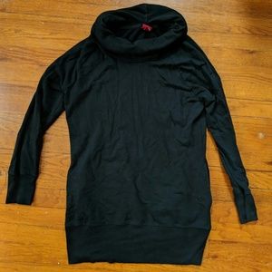 Merona Black Cowl Neck Sweatshirt w/ Front Pockets